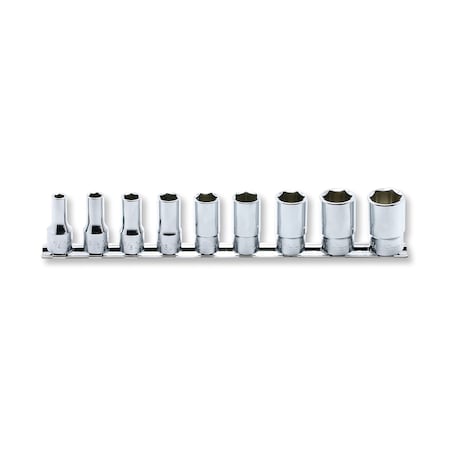 Ko-Ken Socket set 8mm-19mm 6 Point 200mm 8 pieces 3/8 Sq. Drive, RS3300X/8 RS3300X/8